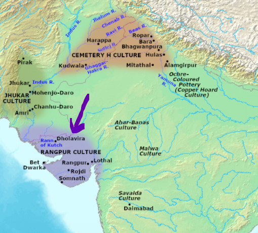dholavira-Map important gyan 