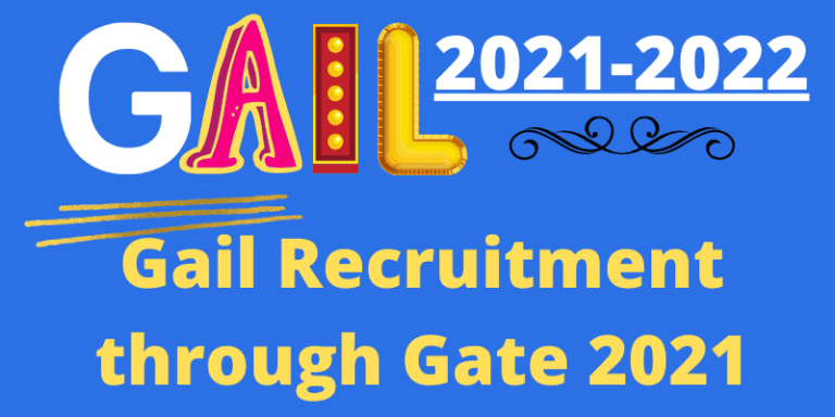 gail-recruitment-through-gate-2021_Important Gyan